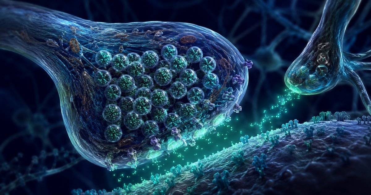 Représentation schématique des circuits dopamine-acétylcholine dans le striatum, pertinents dans l'apathie du Covid long