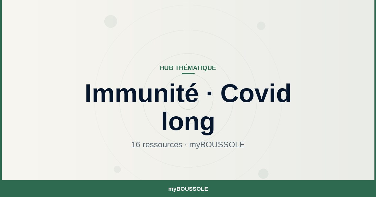 Immunité et Covid long : toutes les ressources