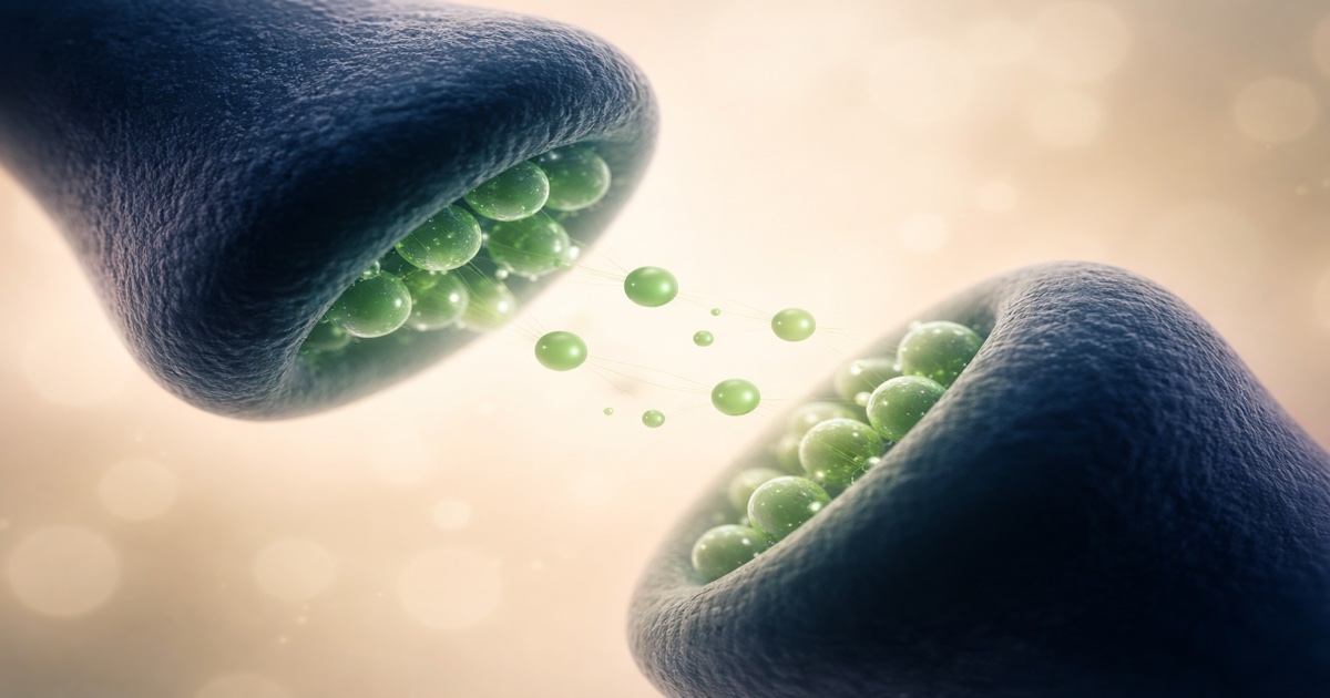 Réseau neuronal lumineux avec synapses actives transmettant des signaux chimiques