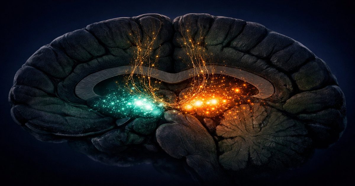 Deux systèmes histaminergiques dans le cerveau : histamine neuronale TMN à gauche, histamine méningée mastocytes à droite