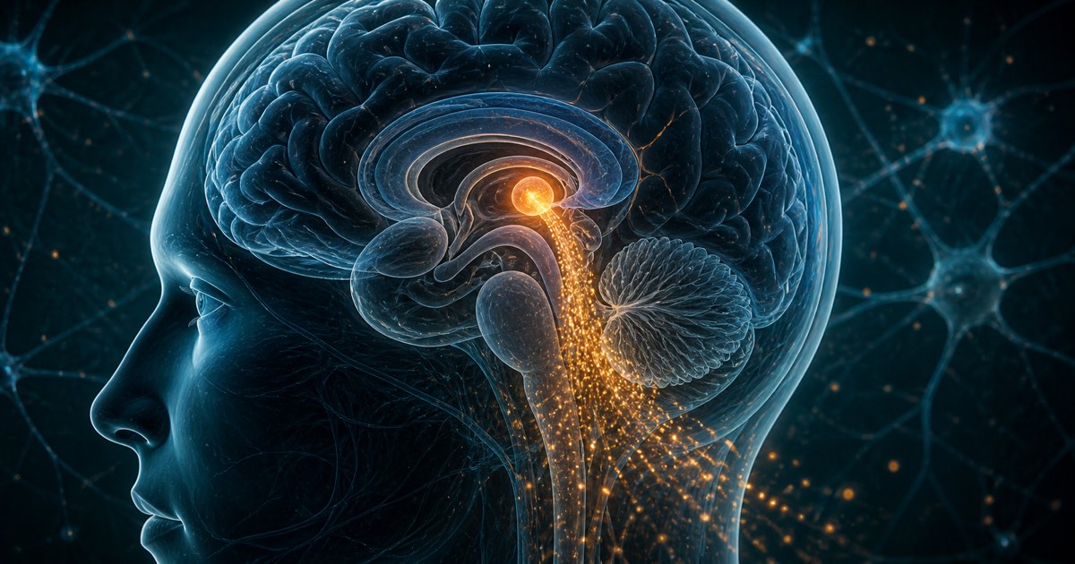 Réveil nocturne et régulation du cortisol — illustration mécanistique axe HPA