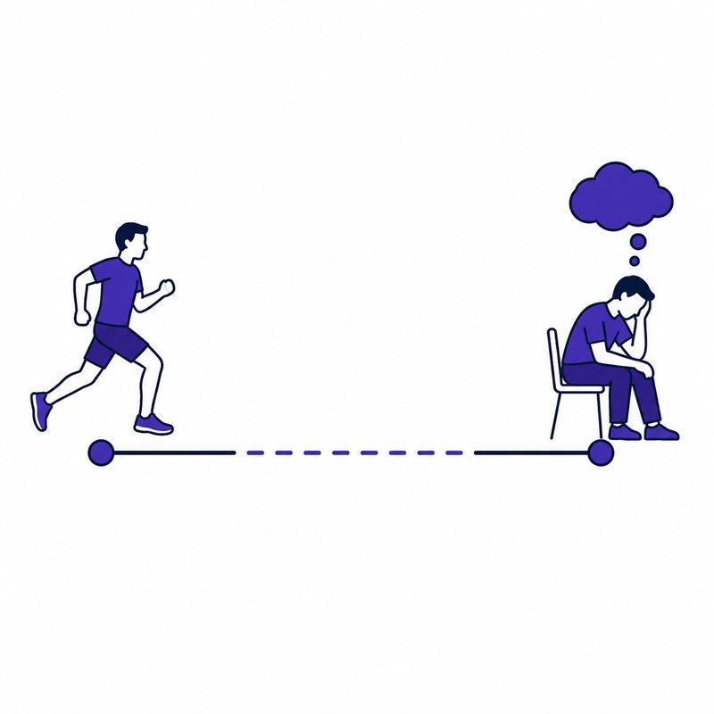 Illustration d'un effort suivi d'une aggravation retardée du brouillard mental