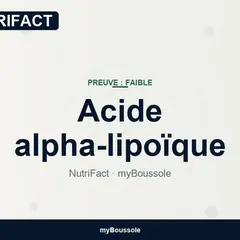 Acide alpha-lipoïque : neuropathie, risques – NutriFact myBoussole