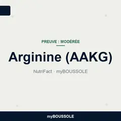 Arginine (AAKG) : NutriFact myBoussole