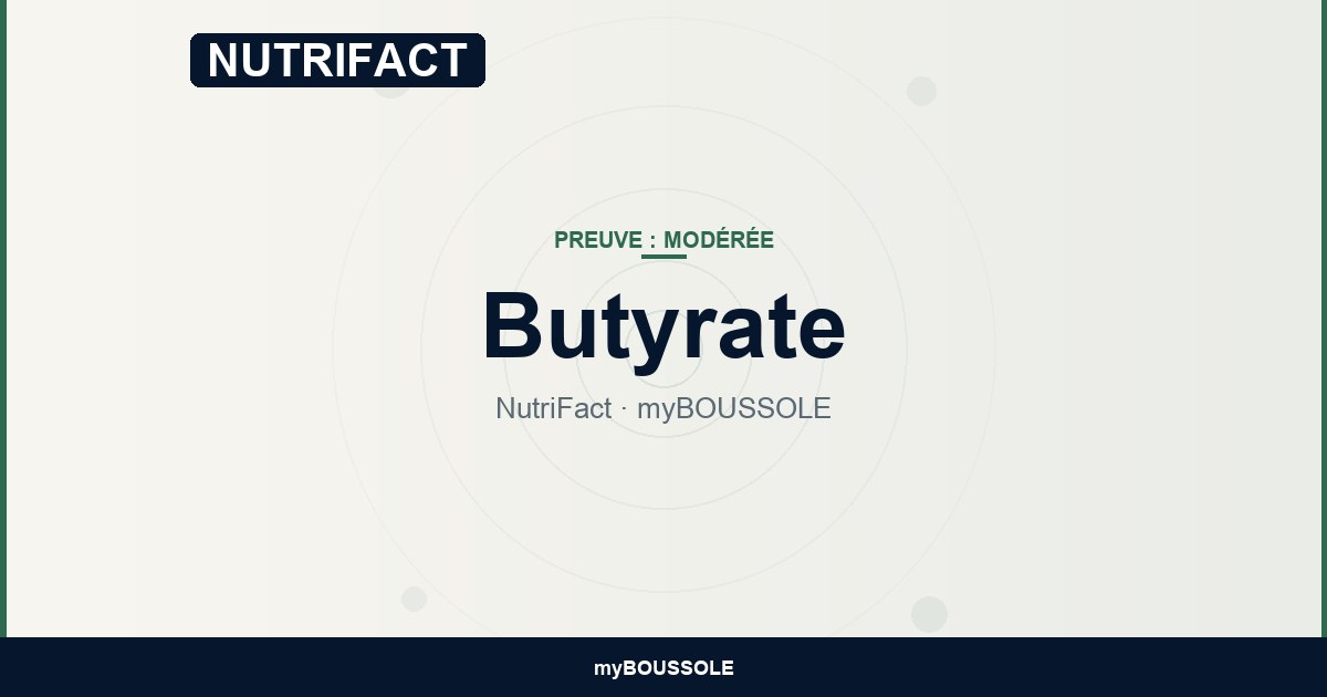 Butyrate — NutriFact myBoussole