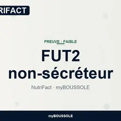 FUT2 (rs601338) et statut sécréteur – NutriFact myBoussole