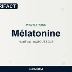 Mélatonine : sommeil et circadien – NutriFact myBoussole