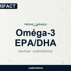 Oméga-3 EPA/DHA : preuves par indication – NutriFact myBoussole