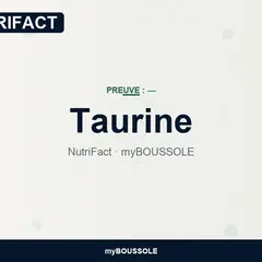 Taurine : biomarqueurs, sécurité, Covid long | NutriFact